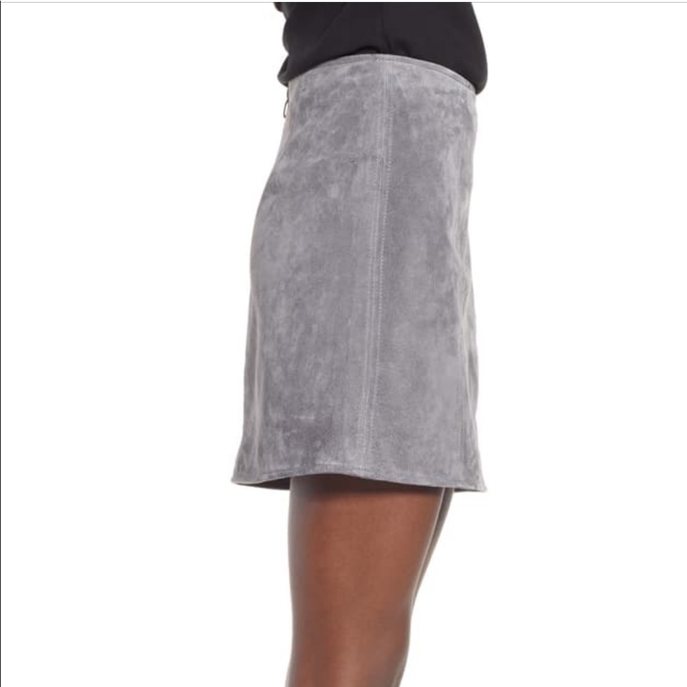 A-line suede mini skirt - Picture 3 of 6